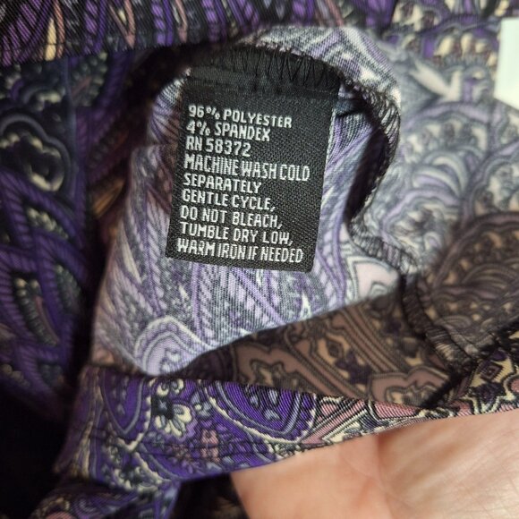 ILE New York Paisley Print Sheath Dress Sz 16 - Picture 7 of 10